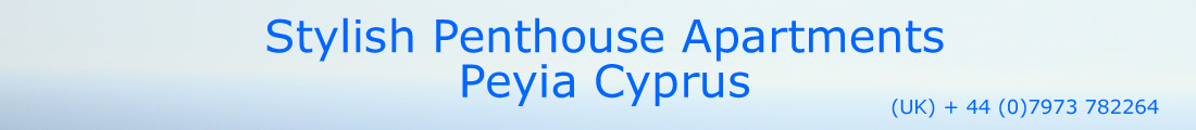 Stylish Penthouse Apartment Peyia Cyprus