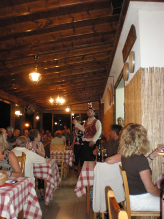 Greek entertainment at the Savvas Grill